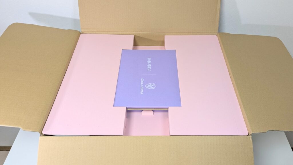 ぶいすぽコラボPCの梱包