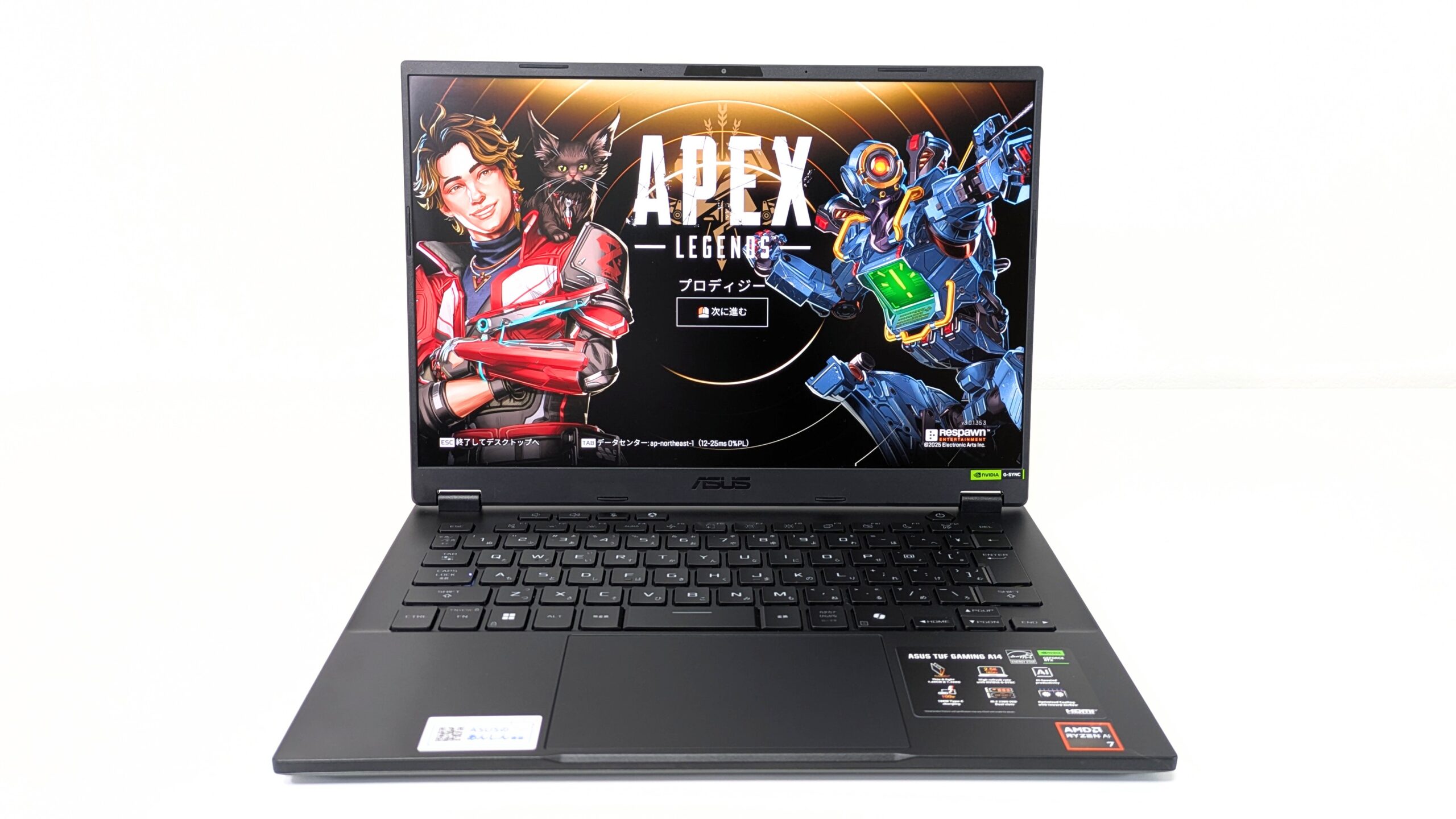 ASUS TUF Gaming A14 FA401KM ゲーム画面 Apex
