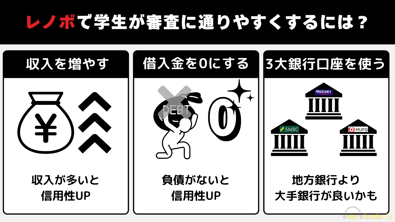 レノボ 分割払い 学生が審査に通りやすくするには