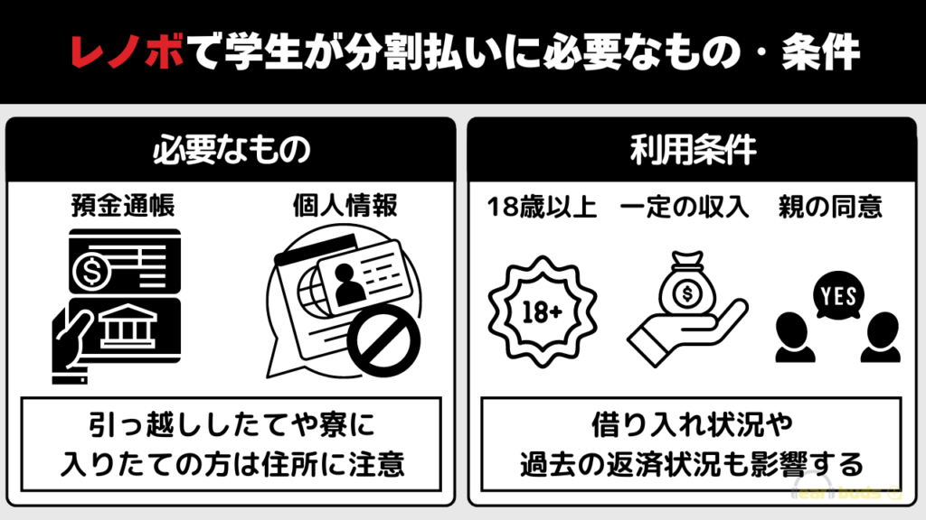 レノボ 分割払い 学生が必要なものや条件