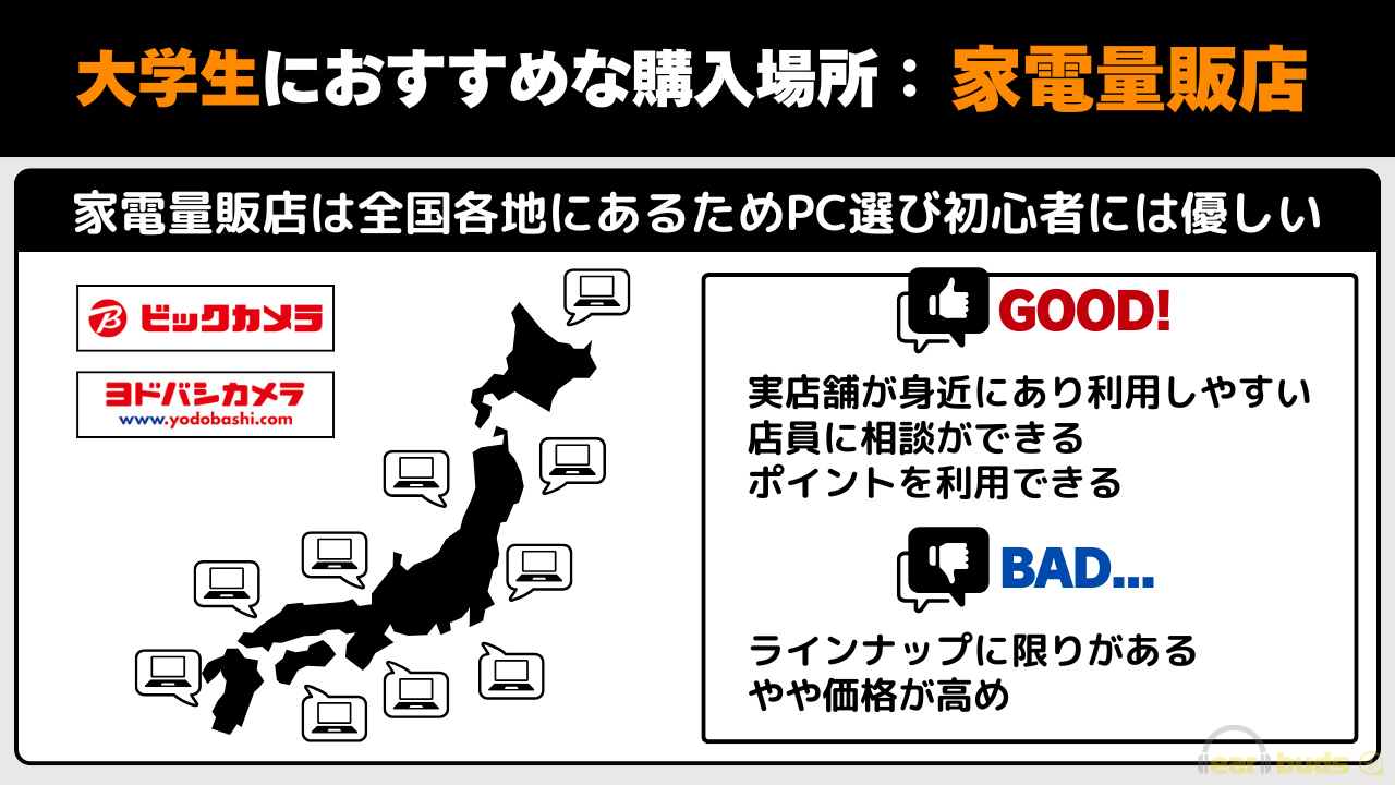 大学生 パソコン おすすめ-家電量販店