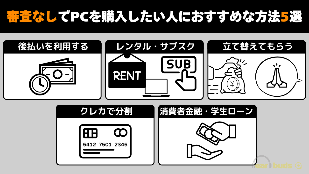 ゲーミングpc 分割払い 審査なし-おすすめ方法5選