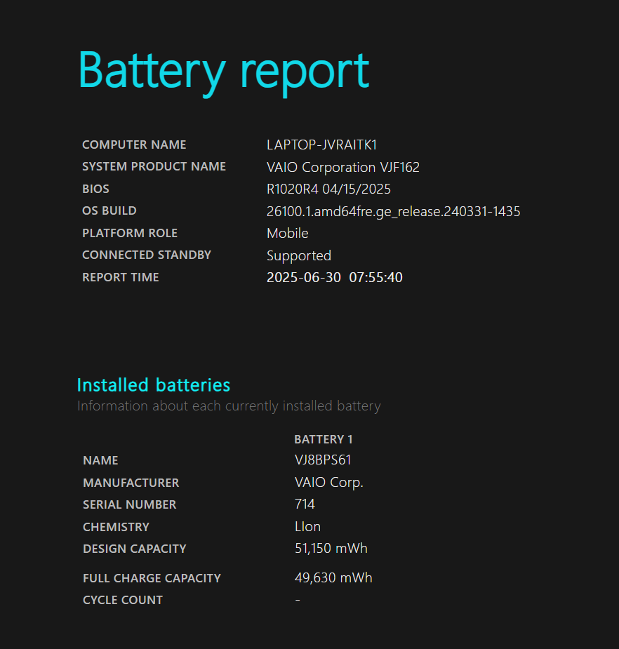 VAIO F16